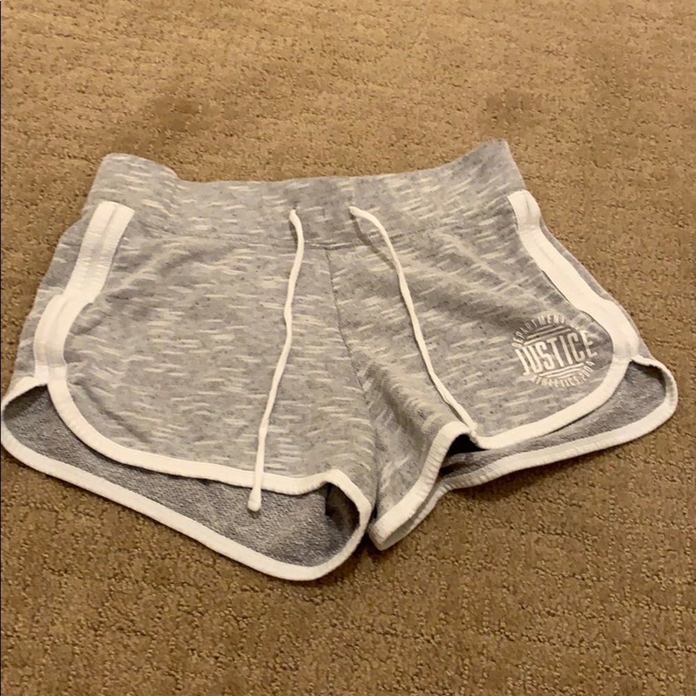 Grey athletic shorts